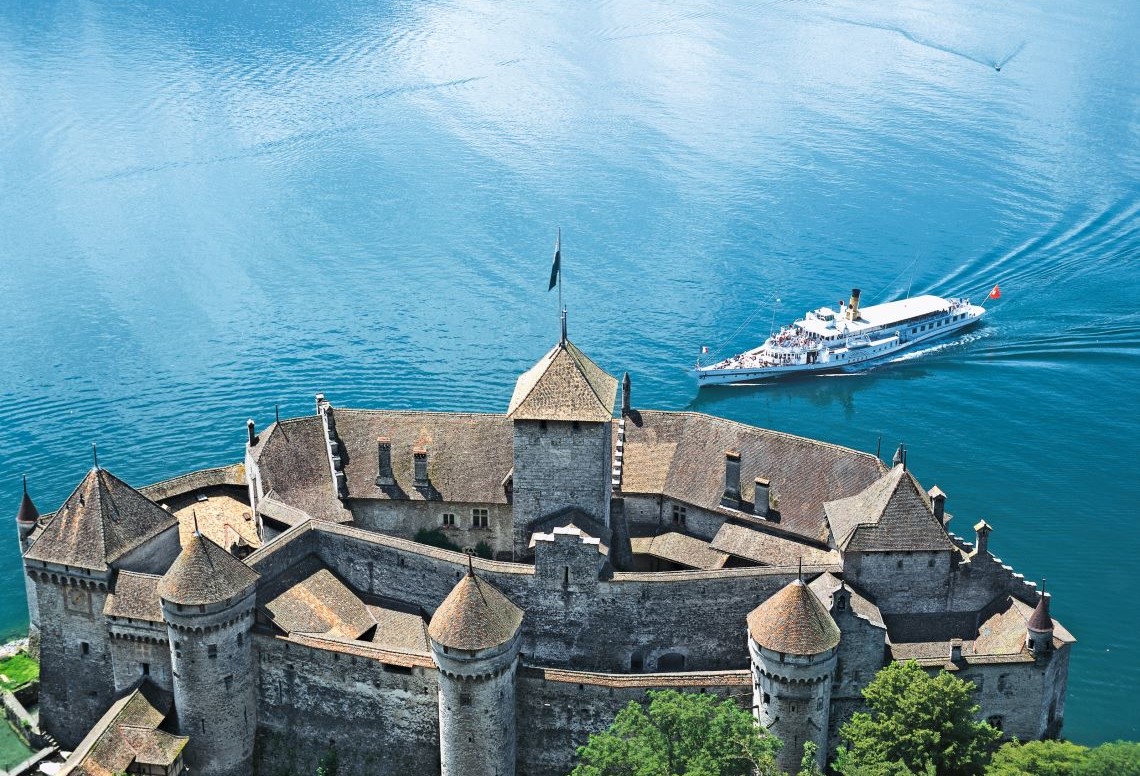 Chillon Castle on Lake Geneva